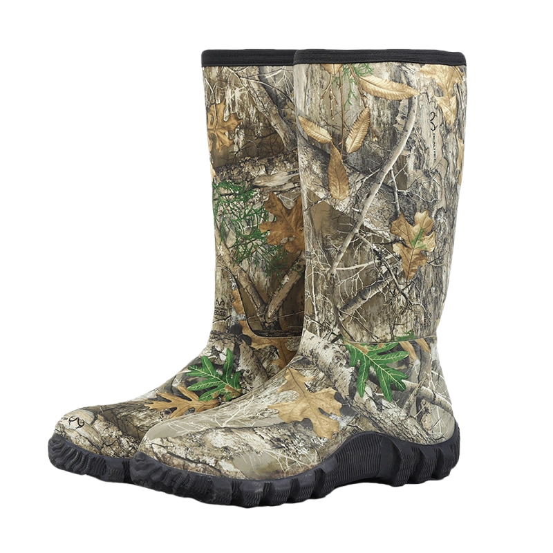 ShedOFF Hunting Boots for Men, Waterproof Insulated Realtree Camo Rubber Boots