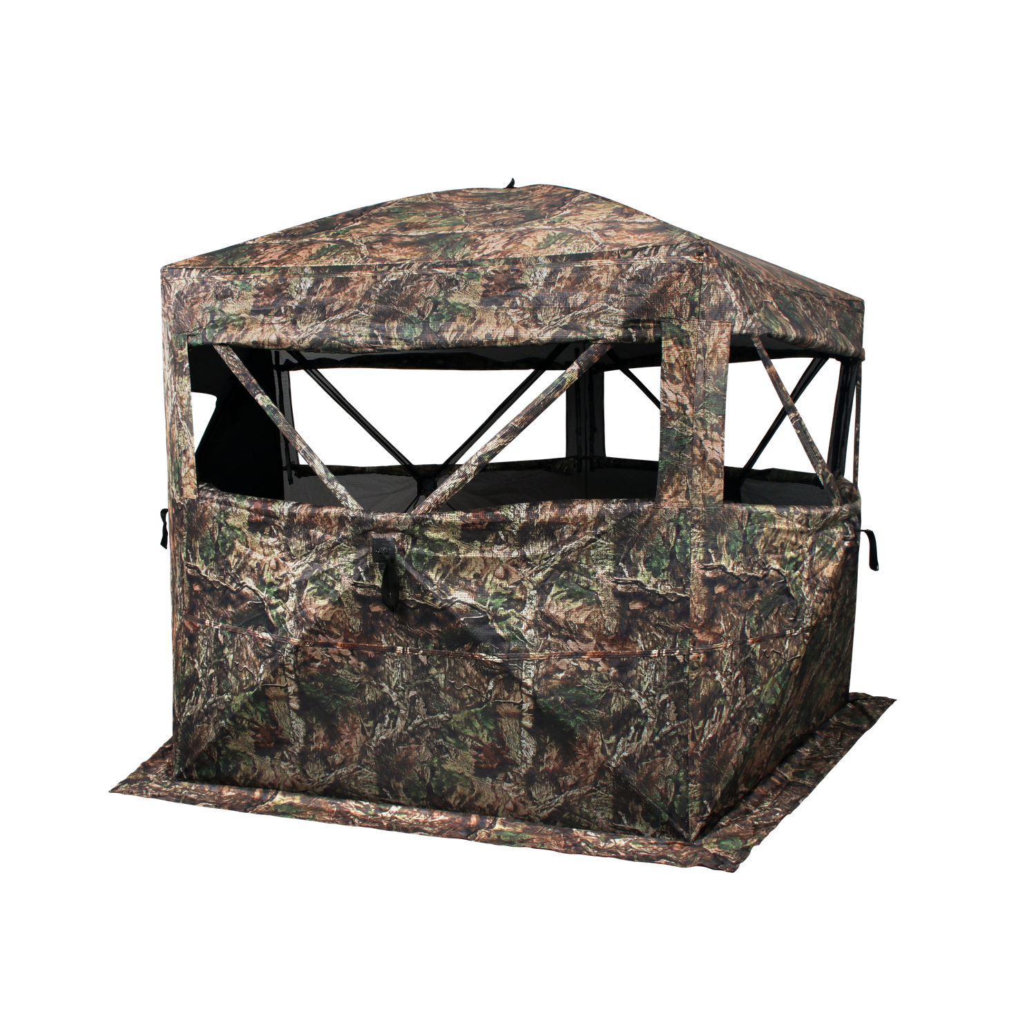 ShedOFF Waterproof 5 Sides 288 Degree See Through Hunting Blind 2-4 Person Veil Camo