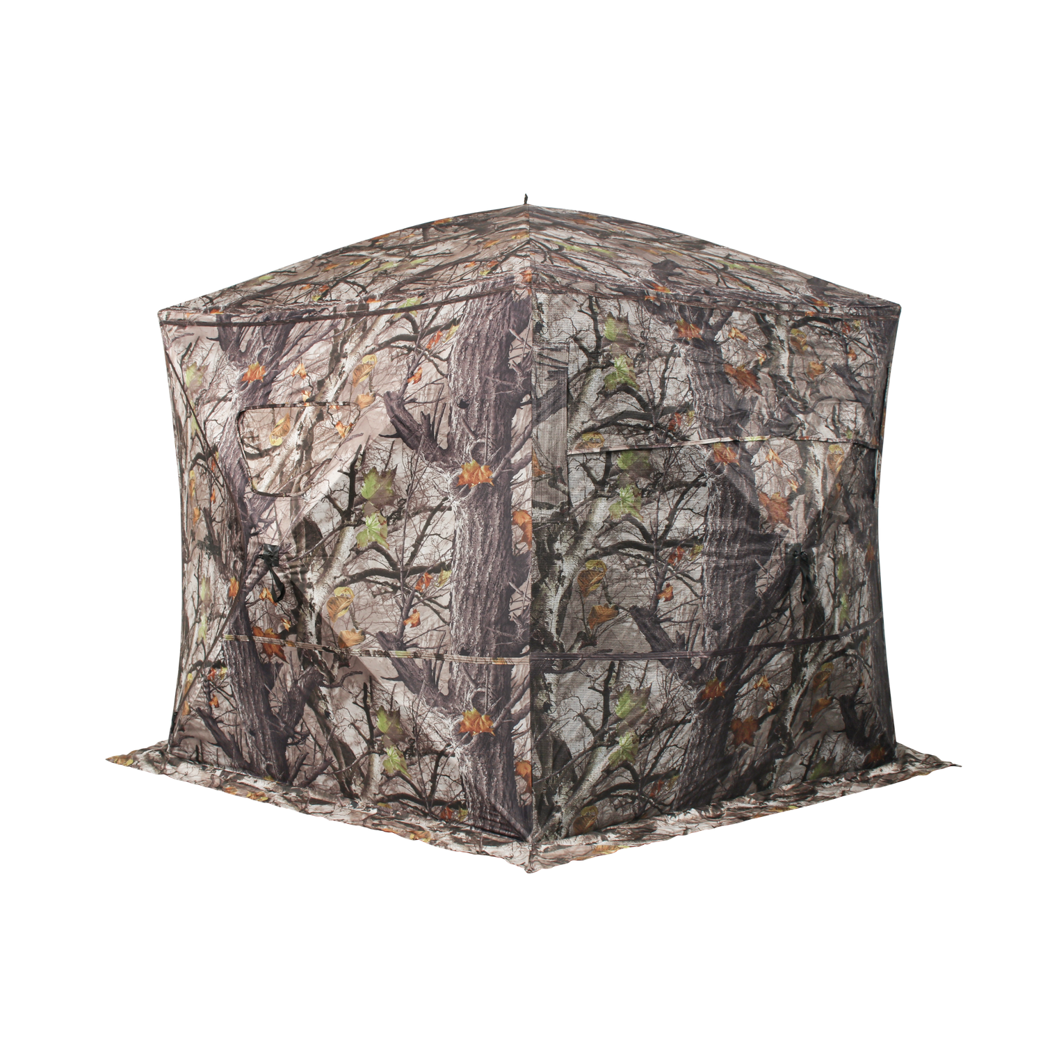 ShedOFF Waterproof 5 Sides 288 Degree See Through Hunting Blind 2-4 Person Tree Camo