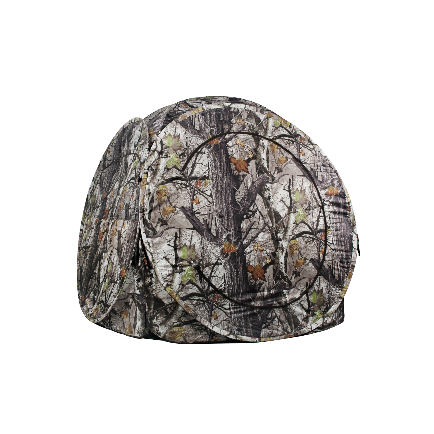 ShedOFF Waterproof Roundness 4 Side 270 Degree See Through Hunting Blind 1 Person Tree Camo