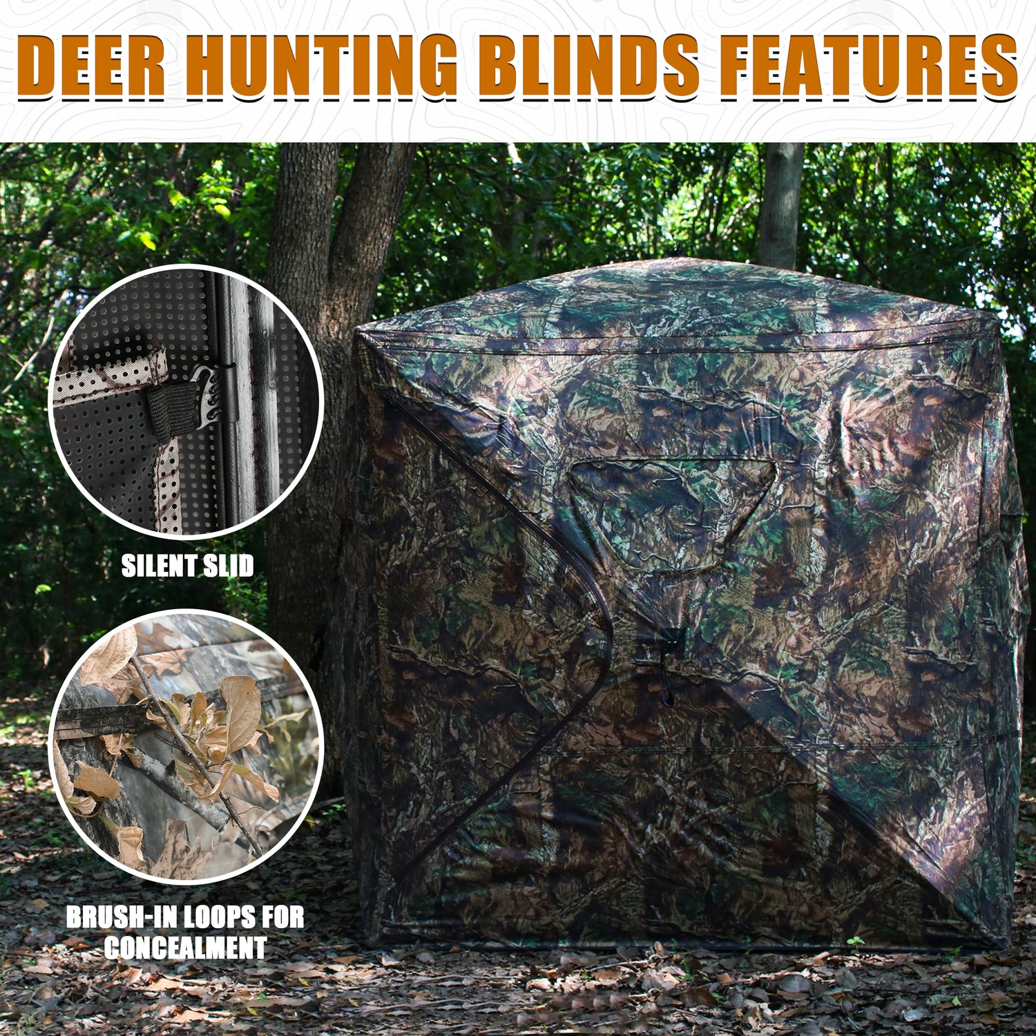 ShedOFF Silent Hunting Clothes for Men, Safety Strap Compatible Huntin