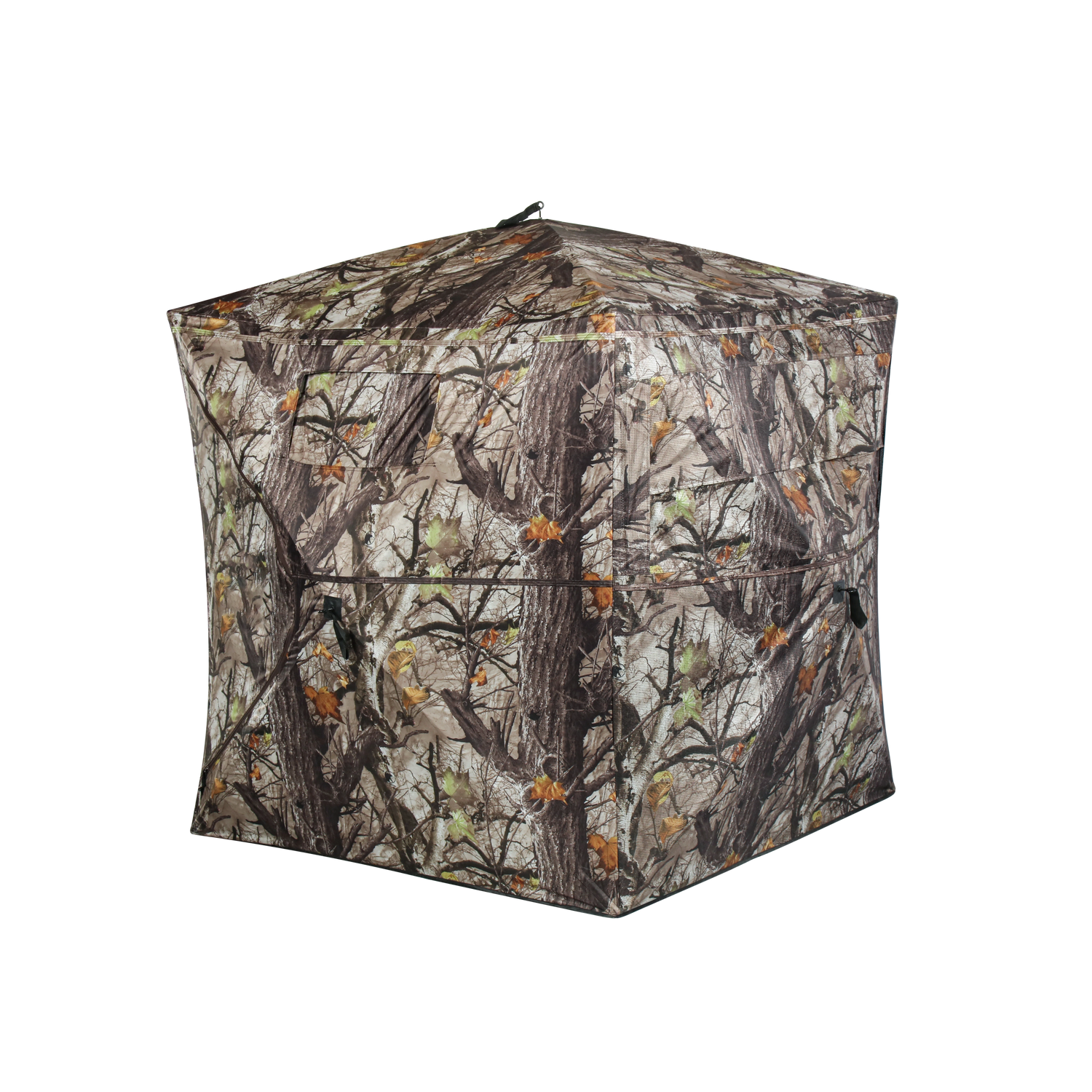 ShedOFF Waterproof 4 SIdes 270 Degree See Through Hunting Blind 2-3 Person Tree Camo