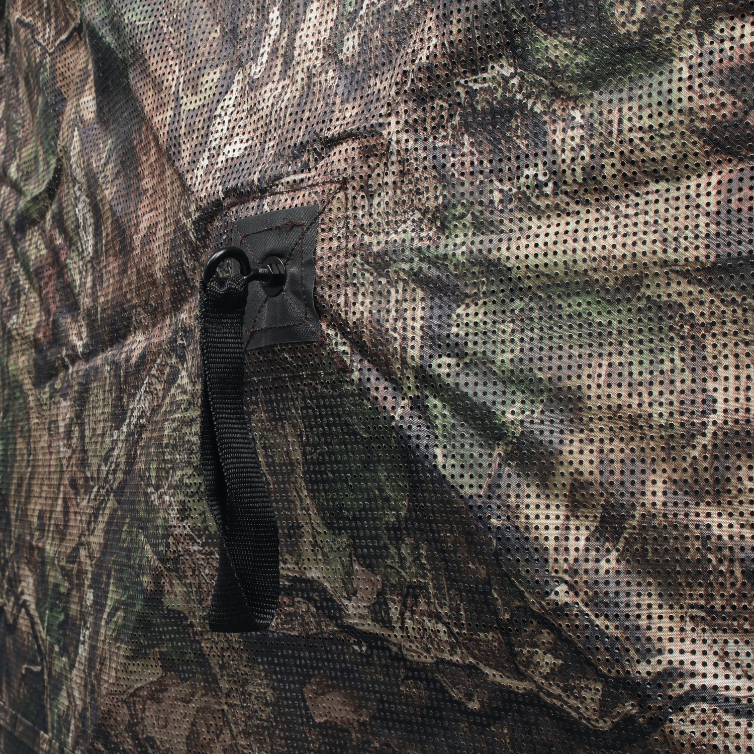 ShedOFF Wide Footprint Waterproof 4 Sides 270 Degree See Through Hunting Blind 2-3 Person Veil Camo