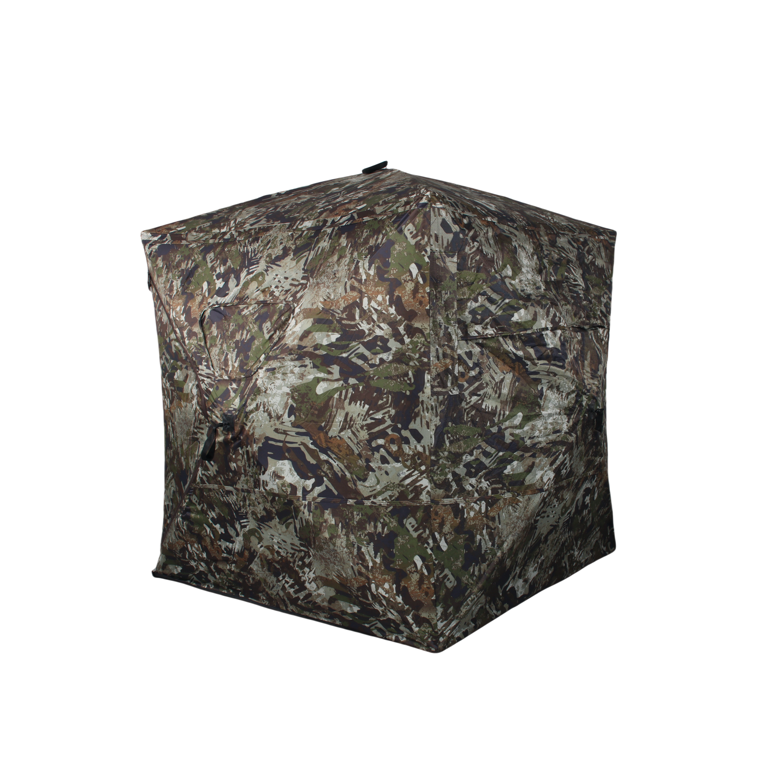 ShedOFF Waterproof 4 SIdes 270 Degree See Through Hunting Blind 2-3 Person Forest Camo