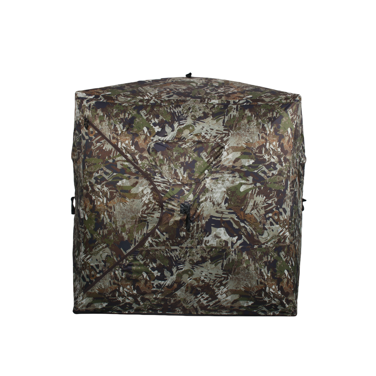 ShedOFF Waterproof 4 SIdes 270 Degree See Through Hunting Blind 2-3 Person Forest Camo