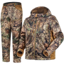 ShedOFF Silent Hunting Jacket and Pants for Men, Fleece Lined, Water Resistant, Insulated